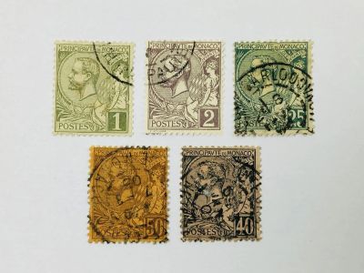 Лот: 23963415. Фото: 1. Принц Альбер I (князь Монако... Марки