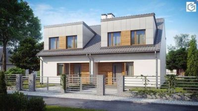 Лот: 10508009. Фото: 1. Zb7 Компактные дома близнецы в... Проекты, чертежи