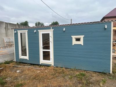 Лот: 22813437. Фото: 1. Каркасная баня 6*2,5. Готовый... Срубы, бани, дома