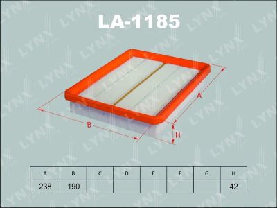Лот: 13356953. Фото: 1. Lynx LA-1185 Воздушный фильтр. Расходные материалы