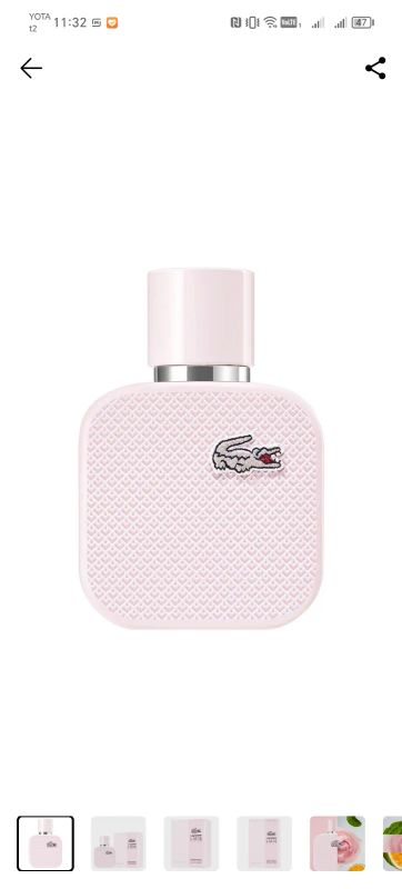 Лот: 24553742. Фото: 1. Духи Lacoste L 12.12 Rose. Женская парфюмерия