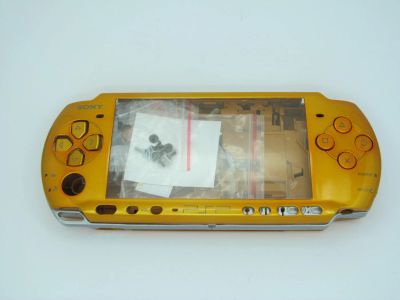 Лот: 4143271. Фото: 1. Корпус для PSP 3000 золото - металлик. Другое (игровые приставки, консоли, видеоигры)