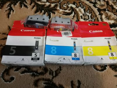 Лот: 10647479. Фото: 1. Картриджи Canon Pixma 5 шт. Картриджи, расходные материалы