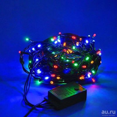 Лот: 8388477. Фото: 1. Гирлянда электрическая 100LED... Гирлянды, шарики, новогодние аксессуары