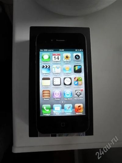 Лот: 2267437. Фото: 1. Apple iPhone 4 8gb Black (Jailbreak... Смартфоны