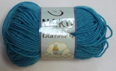 Лот: 11180984. Фото: 1. Пряжа Nako bambino 25%шерсть 75... Ткани, нитки, пряжа