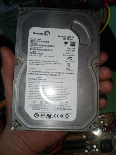 Лот: 10046598. Фото: 1. Жесткий диск Seagate 250 Gb гарантия. Жёсткие диски (HDD)
