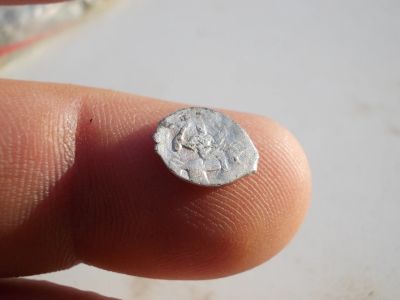 Лот: 12326112. Фото: 1. Мечевая денга Ивана Грозного... Россия до 1917 года