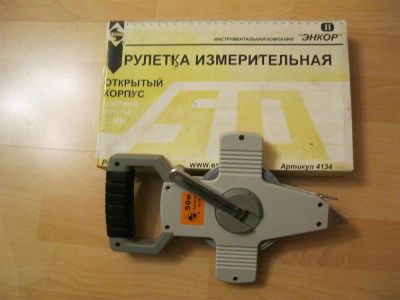 Лот: 3138396. Фото: 1. Рулетка 50м. Ручной инструмент