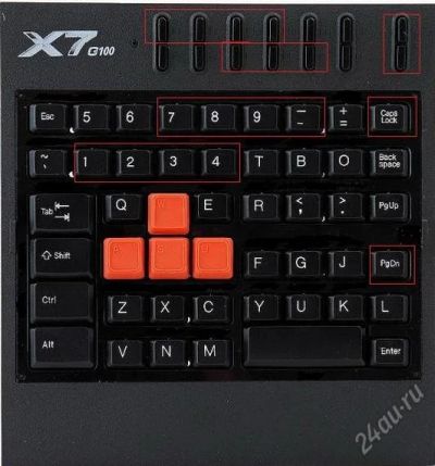 Лот: 1969095. Фото: 1. Игровой блок A4Tech X7-G100. Клавиатуры и мыши