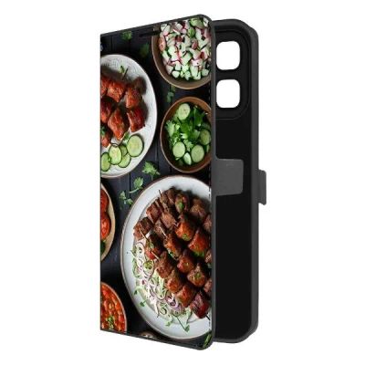 Лот: 25542886. Фото: 1. Чехол Krutoff Eco Book "Застолье... Чехлы, бамперы
