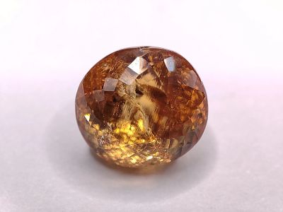 Лот: 21082731. Фото: 1. 3.27 ct. Гранат Спессартин овал... Драгоценные и поделочные камни