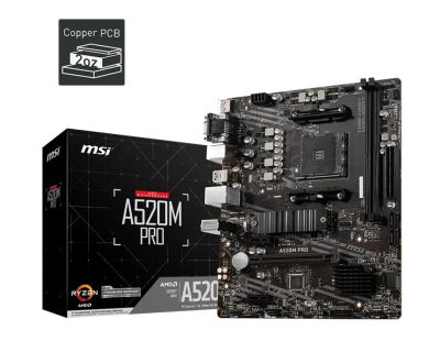 Лот: 24946969. Фото: 1. Мат.плата SocAM4 AMD A520 MSI... Материнские платы