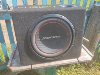 Лот: 17798959. Фото: 1. Сабвуфер pioneer + усилитель fusion... Сабвуферы