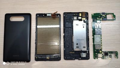 Лот: 13671942. Фото: 1. Тачскрин Nokia Lumia 820 + задняя... Дисплеи, дисплейные модули, тачскрины