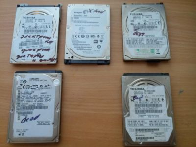 Лот: 8099928. Фото: 1. 4 неисправных жестких дисков для... Жёсткие диски (HDD)