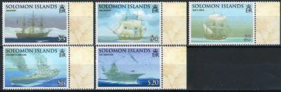 Лот: 19232911. Фото: 1. 2009. Соломоновы Острова. Мореплавание... Марки