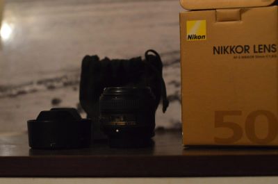 Лот: 10590269. Фото: 1. Nikon af-s Nikkor 50mm f/1.8g. Объективы