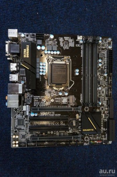 Лот: 10234310. Фото: 1. Материнская плата Gigabyte GA-Z170M-D3H... Материнские платы