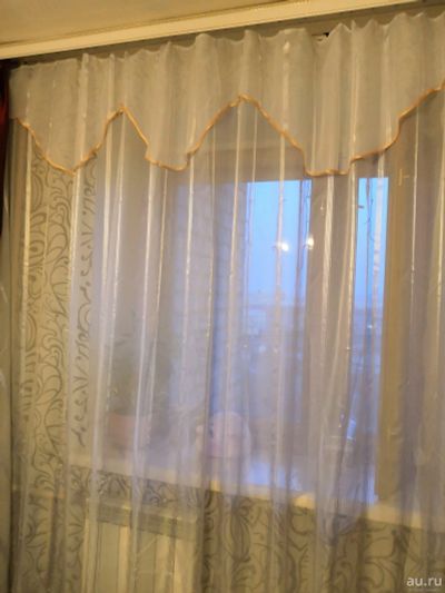 Лот: 13595173. Фото: 1. Штора капрон. Шторы, тюль