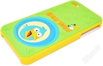 Лот: 2037910. Фото: 1. Чехол Angry Birds для iPhone 4... Чехлы, бамперы