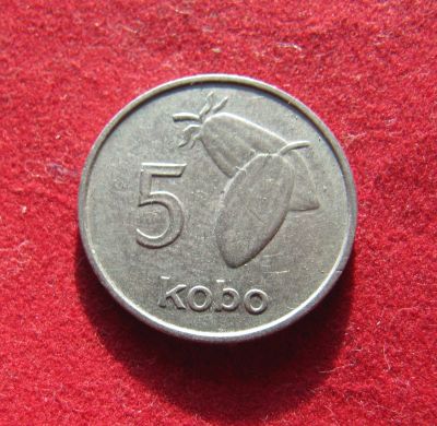 Лот: 19876576. Фото: 1. Нигерия 5 кобо, 1973 г. Африка