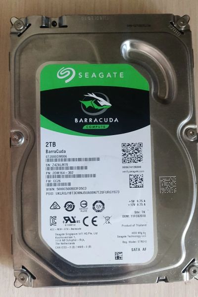 Лот: 18198401. Фото: 1. HDD 2000 Гб, Seagete Sata-3, 7200... Жёсткие диски (HDD)
