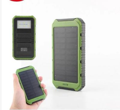 Лот: 6699742. Фото: 1. Solar Power Bank 20000 мАч с фонариком... Внешние, портативные аккумуляторы для смартфонов (Power bank)