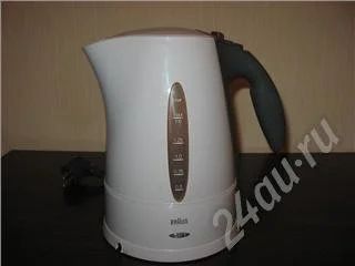 Лот: 50399. Фото: 1. Чайник Braun (не выключается). Красноярск