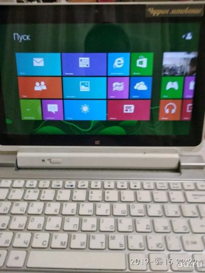 Лот: 13385571. Фото: 1. Планшет с док клавиатурой Acer. Планшеты