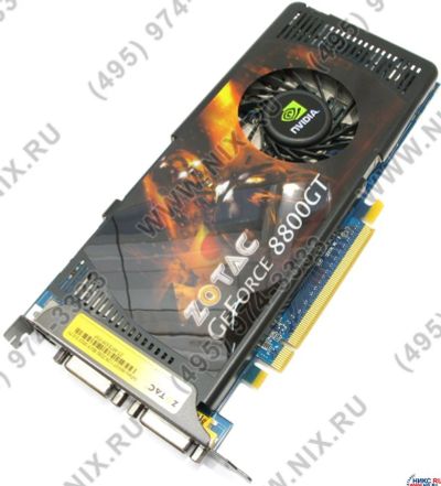 Лот: 8288414. Фото: 1. Видеокарта ZOTAC 8800GT 512MB... Видеокарты
