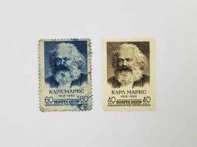 Лот: 23593582. Фото: 1. 140 лет со дня рождения Карла... Марки