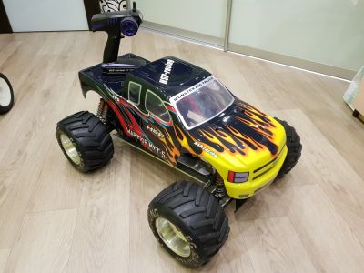 Лот: 11657295. Фото: 1. FG Monster 4WD, Масштаб 1:5, ДВС... Автомоделизм