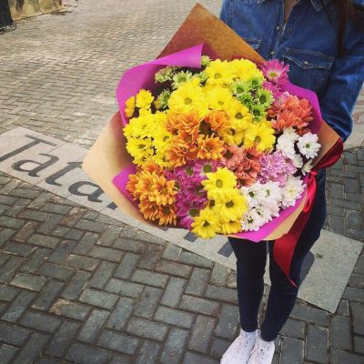 Лот: 8161271. Фото: 1. Сборный букет. Цветы на Щорса... Свежие цветы