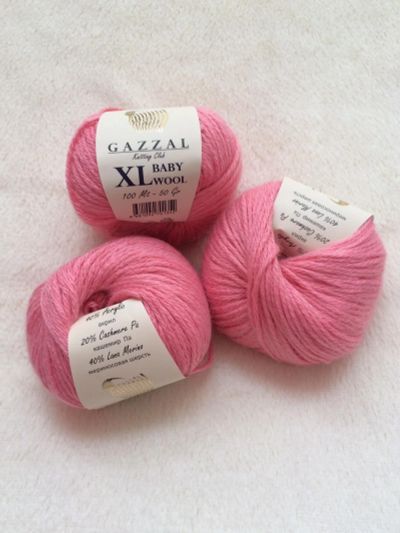 Лот: 12084497. Фото: 1. Пряжа Gazzal BABY WOOL XL, 40... Ткани, нитки, пряжа