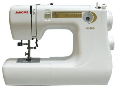 Лот: 10660377. Фото: 1. Швейная машинка Janome JG 408. Швейная, вязальная