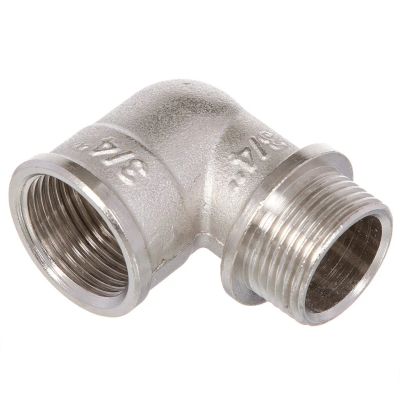 Лот: 24077969. Фото: 1. Уголок 3/4", г-ш, никель, STI. Фитинги, подводка
