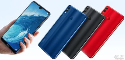 Лот: 12874593. Фото: 1. (Новый) Смартфон Honor 8X Blue... Смартфоны