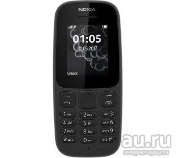 Лот: 13504455. Фото: 1. Мобильный телефон Nokia 105 Black... Кнопочные мобильные телефоны