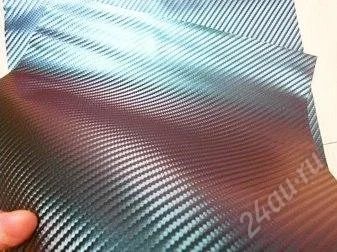 Лот: 2575937. Фото: 1. Пленка 3D карбон Хамелеон ширина... Тонировка, автовинил