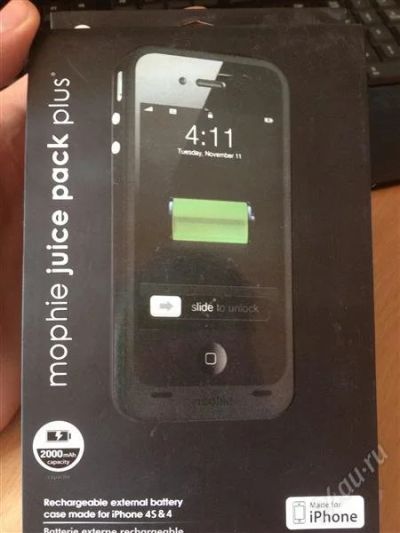 Лот: 2695627. Фото: 1. Чехол-аккумулятор (2000mAh) для... Аккумуляторы