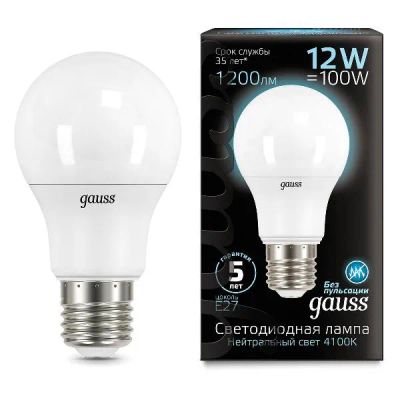 Лот: 24451467. Фото: 1. Светодиодные лампы Gauss A60 12W... Лампочки