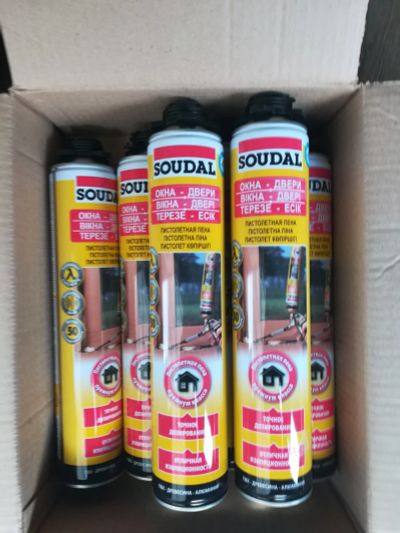Лот: 14934843. Фото: 1. Пена монтажная Soudal , сроки... Клеи, герметики, пена монтажная, клейкие ленты