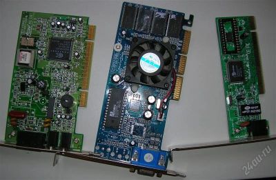 Лот: 905938. Фото: 1. Карта GeForce2 MX200 + Lan + Modem. Другое (компьютеры, оргтехника, канцтовары)