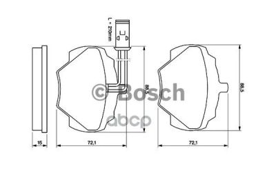 Лот: 14078260. Фото: 1. Колодки тормозные дисковые Bosch... Другое (автозапчасти)