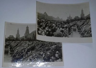 Лот: 5353840. Фото: 1. Две фотографии с похорон Сталина. Фотографии