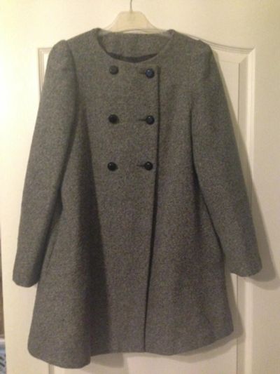 Лот: 6964313. Фото: 1. Пальто серое, ZARA. Верхняя одежда