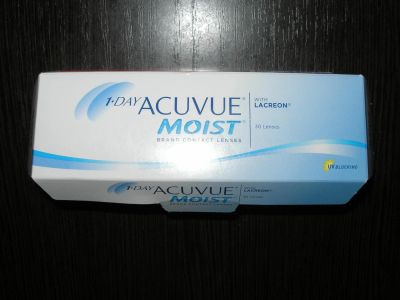 Лот: 8383814. Фото: 1. Линзы 1-Day Acuvue Moist -5 дп... Контактные линзы