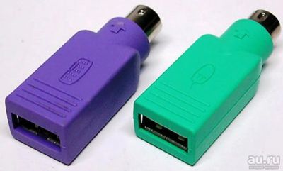 Лот: 9834164. Фото: 1. Переходник USB PS/2 - USB A (f... Шлейфы, кабели, переходники