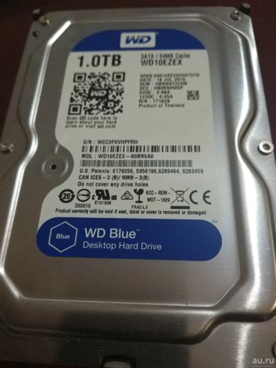 Лот: 15209561. Фото: 1. Жесткий диск 1 ТБ 3.5" WD Blue... Жёсткие диски (HDD)
